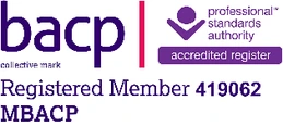 BACP Registered Member 419062, MBACP. View on the BACP Register